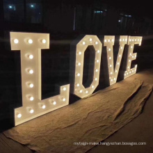 Heart Sign Love Letter LED Marquee illuminated Letters for Store/Home/Exhibition/Holiday Party/ Christmas/ Trade show/ Wedding